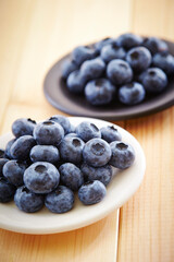 fresh blueberries in a bowl	