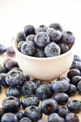 fresh blueberries in a bowl
