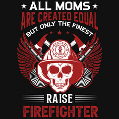 Firefighters graphic tshirt design 
