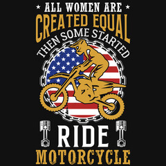 Motorcycle ride tshirt design 