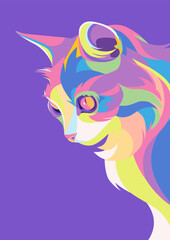 Cat portrait	