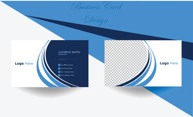 
Modern design vector card elegant professional creative business card template. Double-sided creative business card. Vector design template. Elegant luxury clean business card.