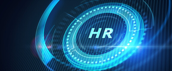 Business, Technology, Internet and network concept. Human Resources HR management concept. 3d illustration