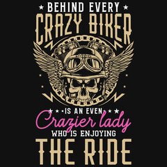 Crazy biker tshirt design 