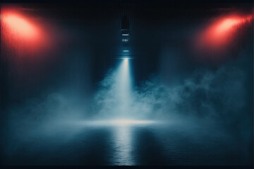 dark blue foggy background. presentation. product presentation