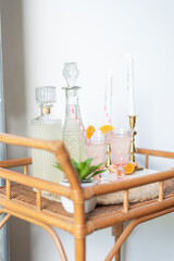 Citrus orange tablescape table