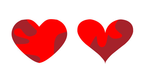 Love heart icon vector. Creative illustration romantic love symbols collection. Love concept. Design element for Valentine's day. 