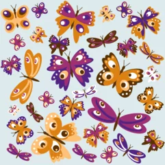 Fotobehang pattern butterfly graphic design print. Digital graphics, suitable for printing, presentations, textiles  © dinar12