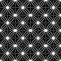 Abstract seamless pattern. Black and white template. Endless background.