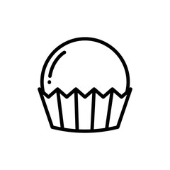 cup cake icon vector design template in white background