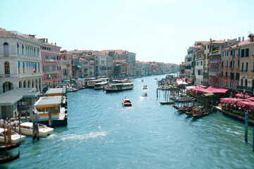 View from the Rialto Bridge in Venice - ヴェネチアのリアルト橋からの眺め - obrazy, fototapety, plakaty