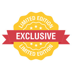 Limited edition exclusive stamp. Discount label. Vector illustration