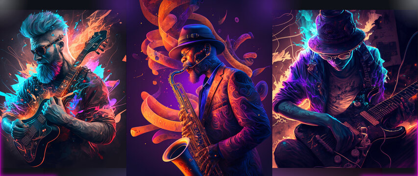 Backgorund Guitar x Sax   2560&nbsp;&times;&nbsp;1080&nbsp;px