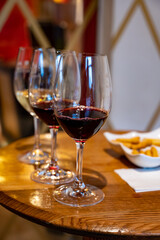 Tasting of different rioja wines, visit of winery cellars, Rioja wine making region, Spain