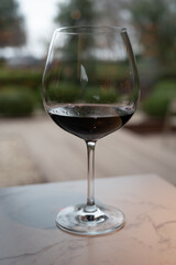 Tasting of red reserva rioja wines, visit of winery cellars in Haro, capital of Rioja wine making region, Spain