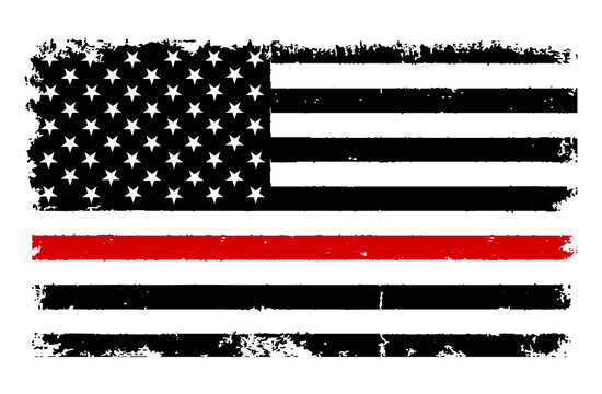 USA Flag Thin Red Line Png