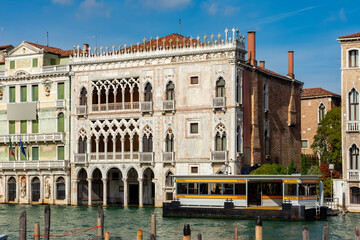 Naklejka premium Ca d'Oro palace on Grand canal in Venice, Italy