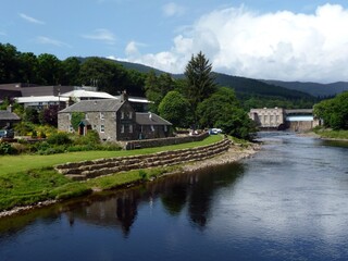 The River Tummel at Pitlochry, Perthshire.