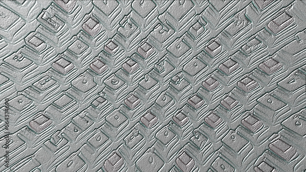 Poster abstract background pattern with symmetrical kaleidoscope effect. modern futuristic painted wall for
