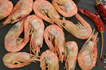 frosted shrimps background closeup photo © ulianna19970