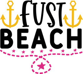 fust beach  Summer svg design ,