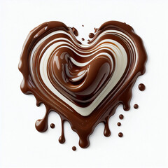 heart shape molten chocolate