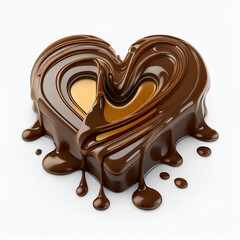 heart shape molten chocolate