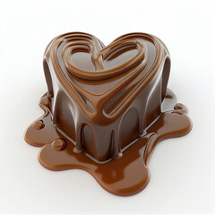 heart shape molten chocolate