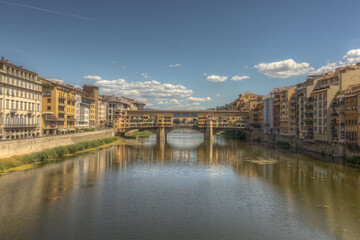 Naklejka premium ponte vecchio firenze
