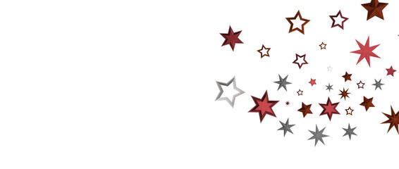 Festive christmas card. Isolated illustration white background. - in red