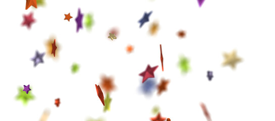 Holiday colour decoration, glitter frame isolated - png