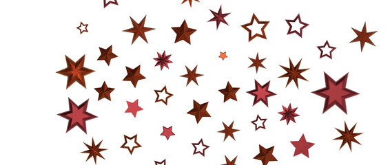 Festive christmas card. Isolated illustration white background. - in red