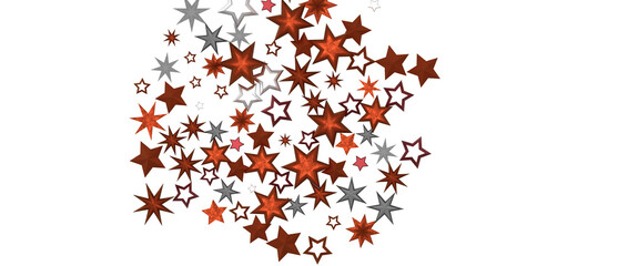 stars background, sparkle lights confetti falling. magic shining Flying christmas stars on night