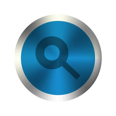 Magnifying glass icon vector. Search sign