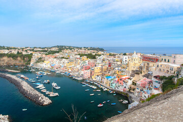 Fototapeta premium View of Procida, Italy. Italian Islands.