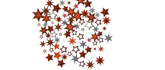 Festive christmas card. Isolated illustration white background. - in red