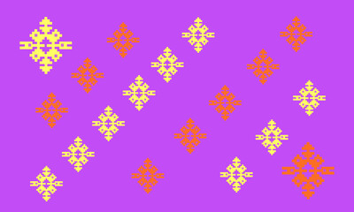 Balkan ethnic seamless repeating pattern inspired by traditional Serbian embroidery