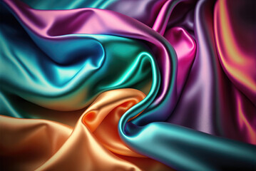 Colorful silk velvet background
