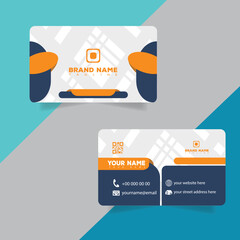 Corporate or Personal Visiting Card or Business Card Design Template