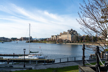 view of Victoria Harbour, British Columbia, Canada