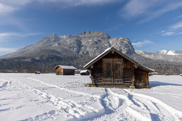 Winterday in the bavarian alps