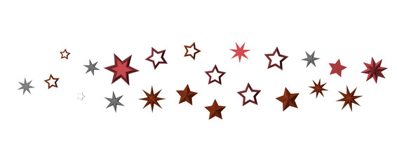 Festive christmas card. Isolated illustration white background. - in red