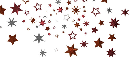 Festive christmas card. Isolated illustration white background. - in red