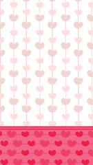 Background for Instagram stories. Valentine's Day design, background for love wishes, sale announcement, congratulations, decoration for flyers, invitations.