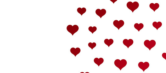 Fototapeta na wymiar 3d hearts
