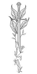 Lord of the rings- Anduril White Tree vector.eps	
