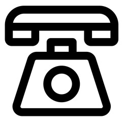 Old analog phone icon stroke