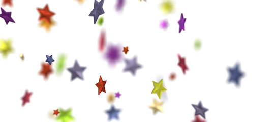 A gray whirlwind of colour snowflakes and stars. New