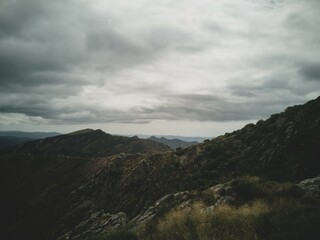 clouds over the mountains, south of France, Herault