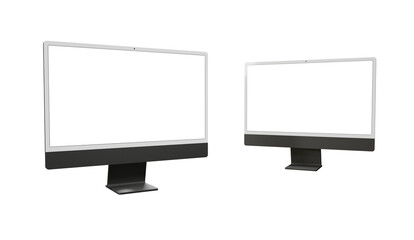 Computer screen mockup. PC monitor template. modern